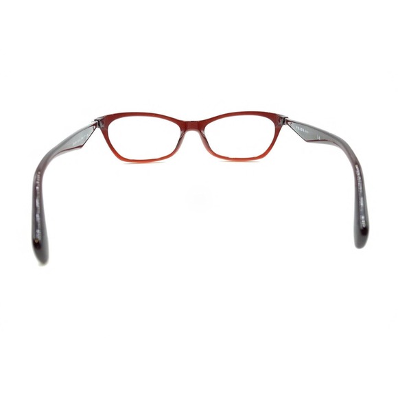 Prada VPR 15P MAX-1O1 Burgundy Dark Red Silver Eyeglasses Frames 53-16 135 Italy - Picture 5 of 12